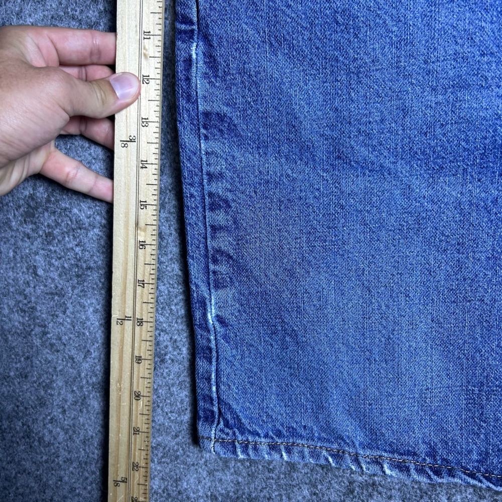 Levi's 505 Regular Fit Denim Shorts Blue Vintage Skater Baggy Size 36 - Picture 3 of 7
